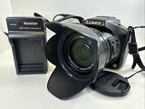 Lumix DMC-FZ200 12.1MP Camera Leica F/2.8 4.5-108MM ASPH Lens Charger 32GB SD