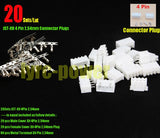 20Sets/Lot JST XH 4Pin 2.54mm Connector Plugs For Drone 11.1V 3S Battery Charger