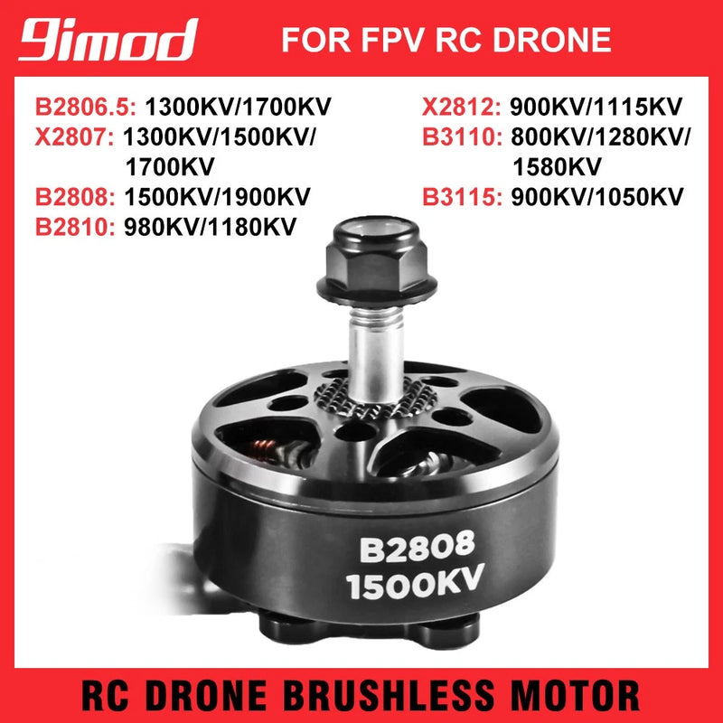 4x 9imod Brushless Motor 800-1900KV 14 Poles for FPV RC Airplane Drone DIY Parts