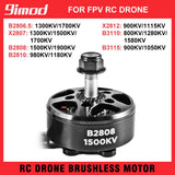 4x 9imod Brushless Motor 800-1900KV 14 Poles for FPV RC Airplane Drone DIY Parts