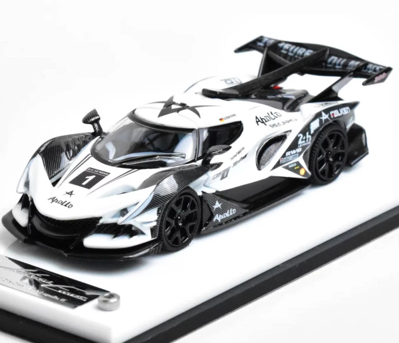 ED SC 1:64 White Apollo IE Racing Sports Model Diecast Collect Car