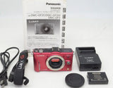 Panasonic LUMIX DMC-GF2 Mirrorless Camera Body Red Digital Camera Japan