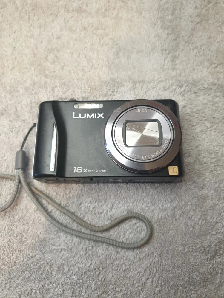 Panasonic Lumix DMC-TZ18 14.1MP Digital Compact Cam Black, Tested Working Used