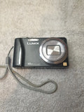 Panasonic Lumix DMC-TZ18 14.1MP Digital Compact Cam Black, Tested Working Used