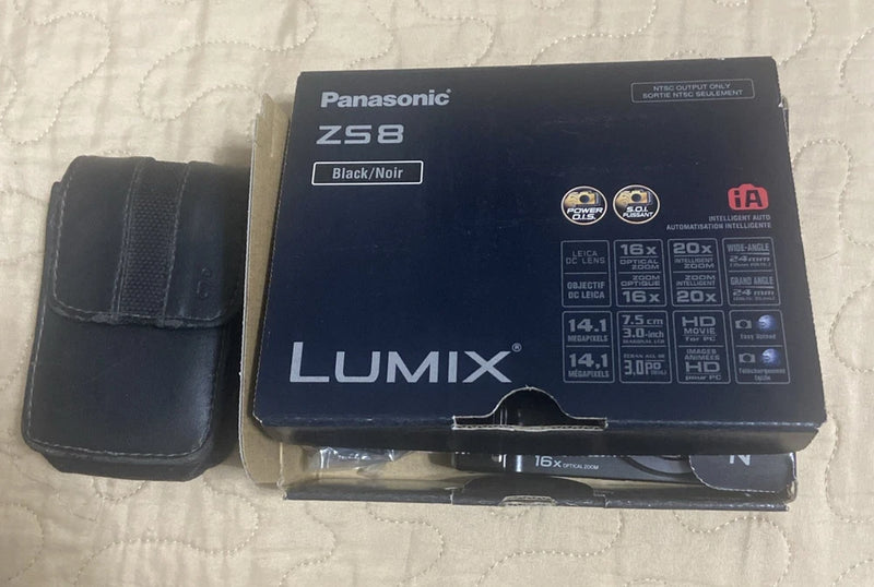 panasonic lumix ZS8 16X W/case Charger Excellent Working Condition