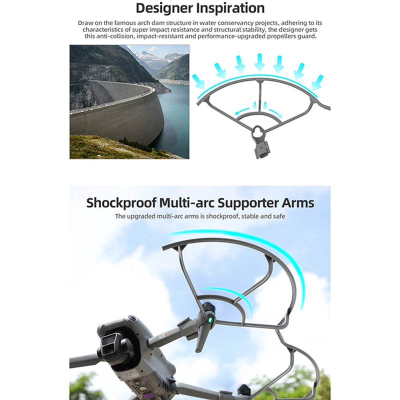 Plastic Integrated Propeller Guards Safety Covers Accessories for DJI AIR 3 Part