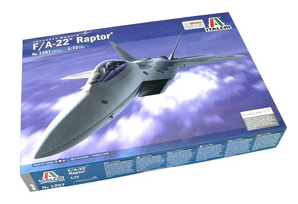ITALERI 1207 Aircraft Model 1/72 Lockheed Martin F/A-22 Raptor Scale Hobby T1207