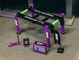 Tarmac Works 1/64 GARAGE TOOLS & LIFT Eva Racing For Die Cast Models -PURPLE-