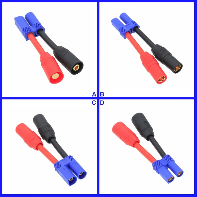 EC5 to AS150 10AWG 2inchs Adapter Cable For RC LiPo NiMH Battery FPV UAV Truck