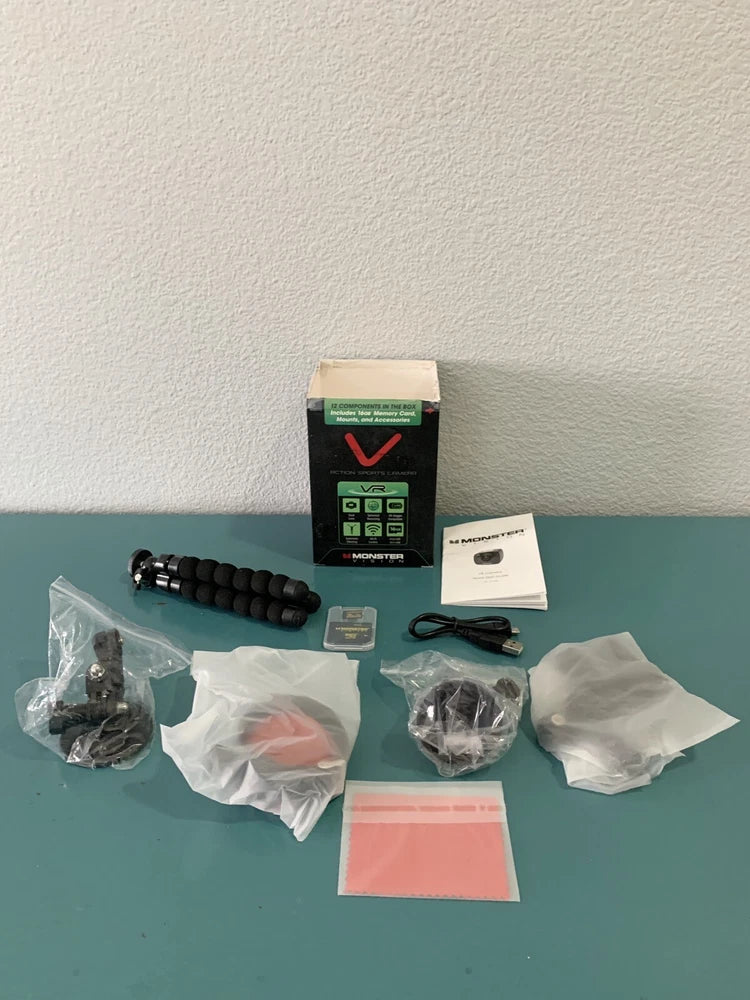 Monster Vision VR Action Sports Camera Accessories ONLY (No Camera)