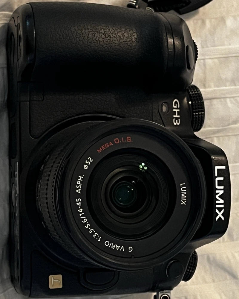 PANASONIC LUMIX GH3 CAMERA With 14-45mm Lens F3.5-5.6 MEGA OIS Excellent Shape.