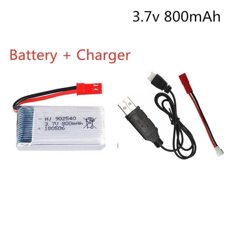 3.7V 800mAh Lipo Battery + USB For MJX X400 X300C X800 Quadcopter Parts RC Drone Battery