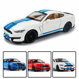 1/32 Ford Mustang Shelby GT350 Sports Car Model Diecast Toy Vehicle Kids Gift Battery