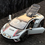 1:24 Lamborghini Huracan Sterrato Diecast Model Car Alloy Toy Sound Light Kids G