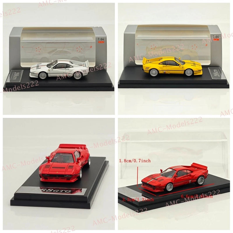 1:64 HM Ferrari 288 GTO Widebody - Diecast Metal Sports Model Racing Fan's Dream