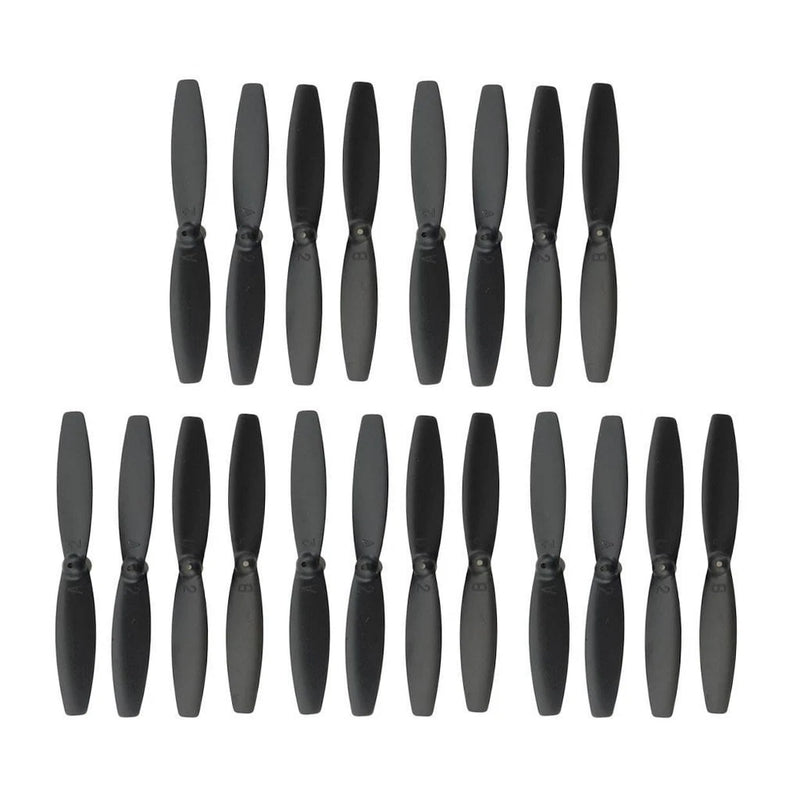 Set of 10 pairs drone propeller blades, black, with CCW/CW rotation tips