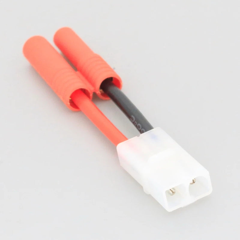 HXT 4mm Male-/Female+ to Tamiya Male cable 14AWG 5CM wire For Battery FPV