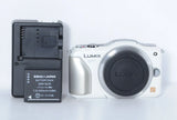Panasonic LUMIX DMC-GF5 Mirrorless Camera Shell White 16MP Shutter Count 1904