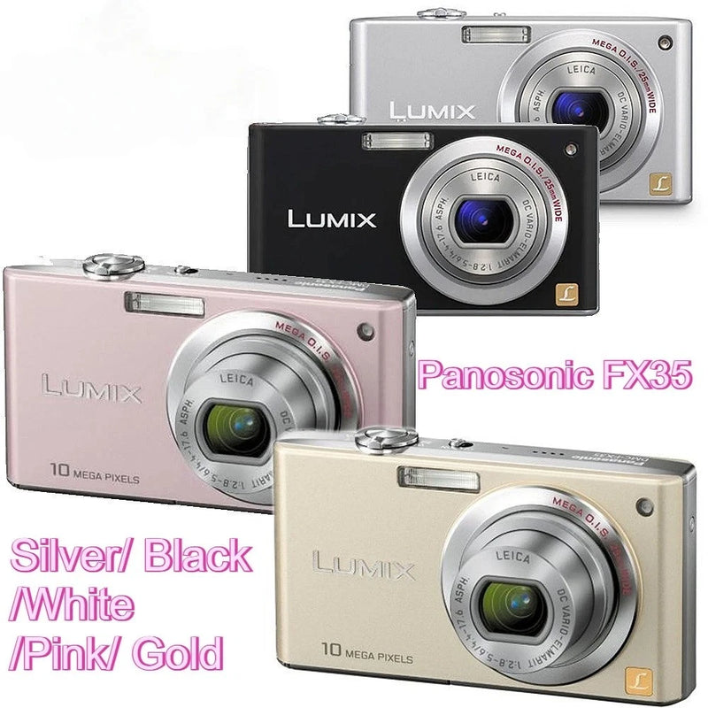 Panasonic LUMIX DMC-FX35 Digital Camera 10.0 MP 4x Optical Zoom with Accessories