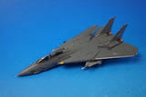 Gray F-14D Tomcat jet model with swept wings and side missiles