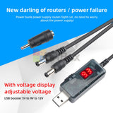 USB power boost line DC 5V to 9V 12V Step UP Voltage Adapter Cable 1A Step-up