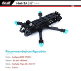 Axisflying MANTA3.6 Inch/MANTA 5inch DC/MANTA 6inch DC For O3 FPV Drone Frame