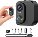 64G 4K Mini Body Camera,Wearable POV Action Cam,Thumb EIS Stabilization Vlogging