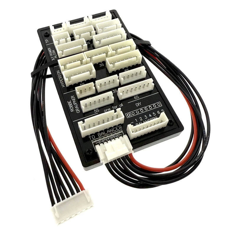 JST-XH / ThunderPower / PQ / EH 2S - 6S Balance Board w/ 30CM JST-XH Adapter Converter