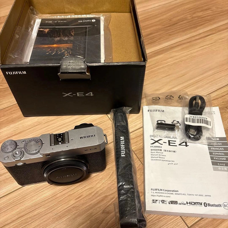 Fujifilm X-E4 Silver Mirrorless Camera