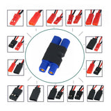 EC3 Male Female RC Battery Power Adapter JST JR Futaba in-line Connector LED FPV