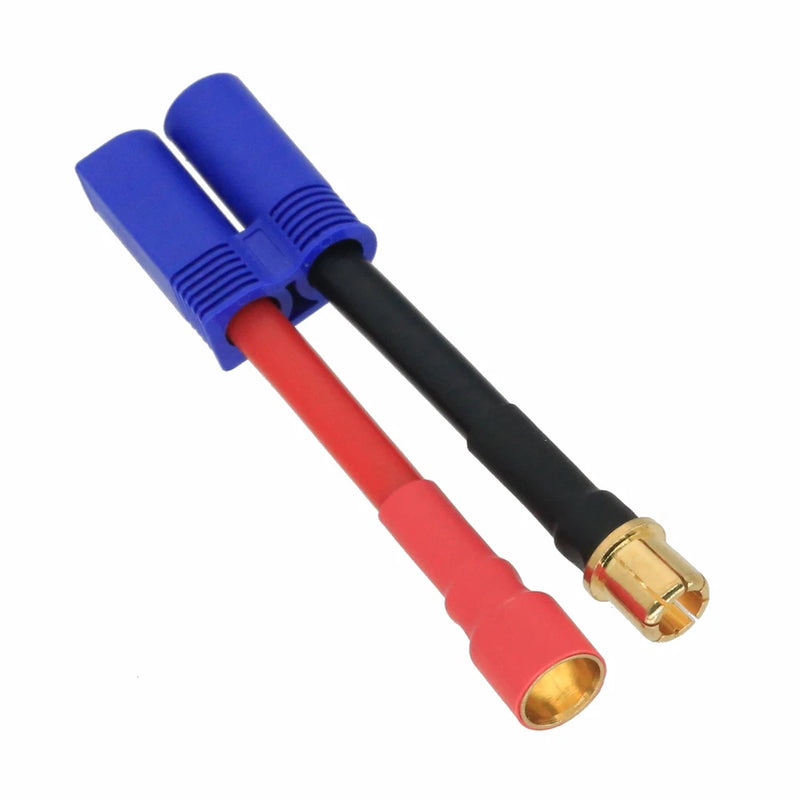 HXT 8mm Male-/Female+ to EC5 Male cable 10AWG 5CM wire For Battery Toy FPV UAV