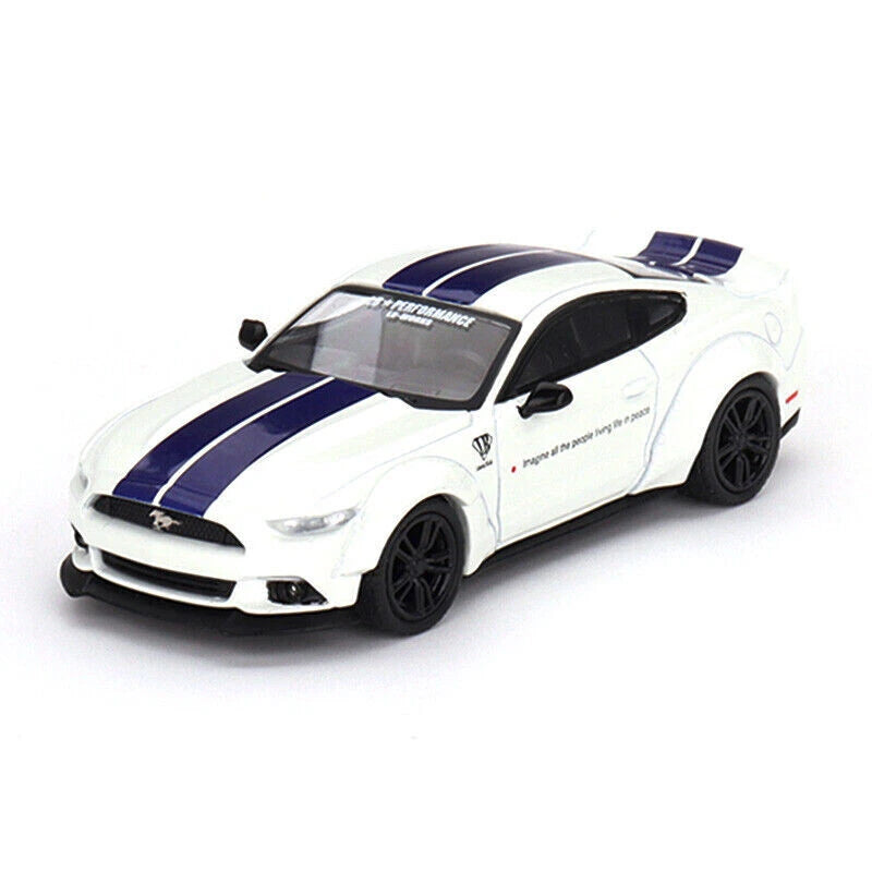 Mini GT 1:64 Ford Mustang GT LB-WORKS White Diecast Model in Blister MGT00646-1H
