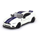 Mini GT 1:64 Ford Mustang GT LB-WORKS White Diecast Model in Blister MGT00646-1H