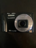 Panasonic Lumix DMC-TZ22 BLACK 14MP Digital Camera LEICA LENS 16x Zoom GPS works