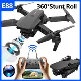 E88 Mini Drone UAV 360-Degree Rotating Folding WiFi Remote Control Aerial Photog