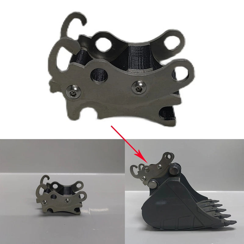 For Double Eagle E111 E010 RC Excavator Metal Bucket Changer Converter Converter