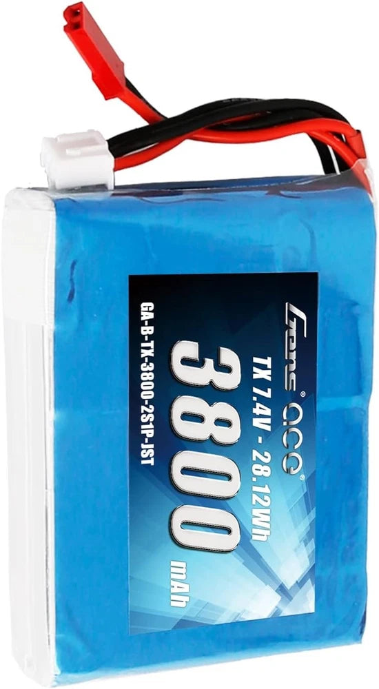 3800mAh 7.4V 2S1P TX Lipo Battery Pack with JST SYP Plug for the Battery