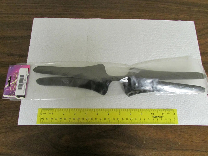 HWC2024 carbon fiber drone prop set with black CW and CCW blades