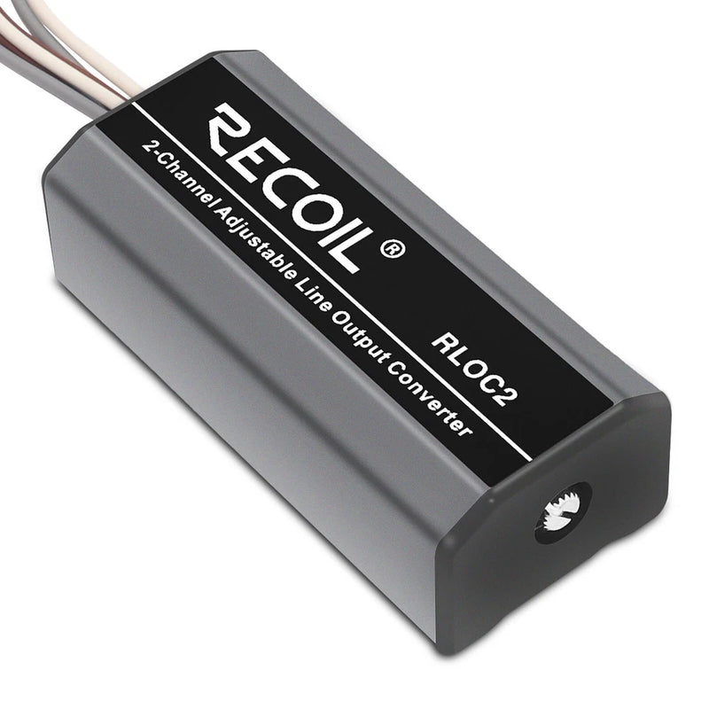 RLOC2 2 Channel Speaker Cable to RCA adjustable Line Output Converter 2 Kits