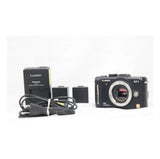 Panasonic Lumix DMC-GF1 Black Mirrorless Camera w Battery Charger Accessories JP
