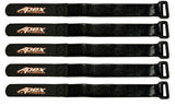 Apex RC Products 16mm X 200mm HD Rubberized Battery Straps - 5 Pack #3020
