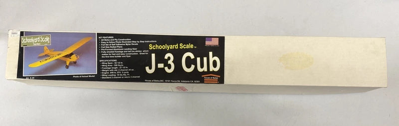 House of Balsa J-3 Cub K-20 ?C 52.5??Span RC Scale Airplane Kit Classic Piper Cub