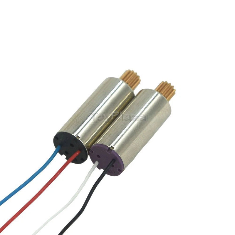 Coreless RC quadcopter motors, silver cylinders with three lead wires (CW/CCW)