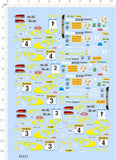 1/64 Subaru WRC Sports Racing Car Rallye Automobile Markings Model Water Decal