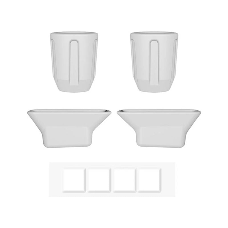 Tripod dust pad protection bracket set, white pads and mounting pieces