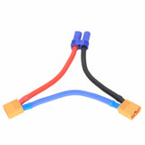 RC FPV Series Wire EC5 1 Female to 2 Male XT60 10AWG 10CM Cable Doubles Voltage