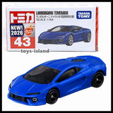 TOMICA 43 Lamborghini Temerario 1/64 TOMY DIECAST CAR 2026 FEB NEW MODEL Blue