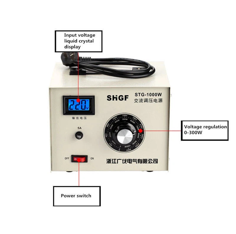 220V Single-phase Voltage Regulator Adjustable Variable Voltage AC Power Supply??