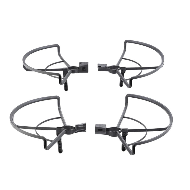 Set of four grey landing gear protection rings with foldable struts for drone