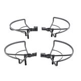 Set of four grey landing gear protection rings with foldable struts for drone